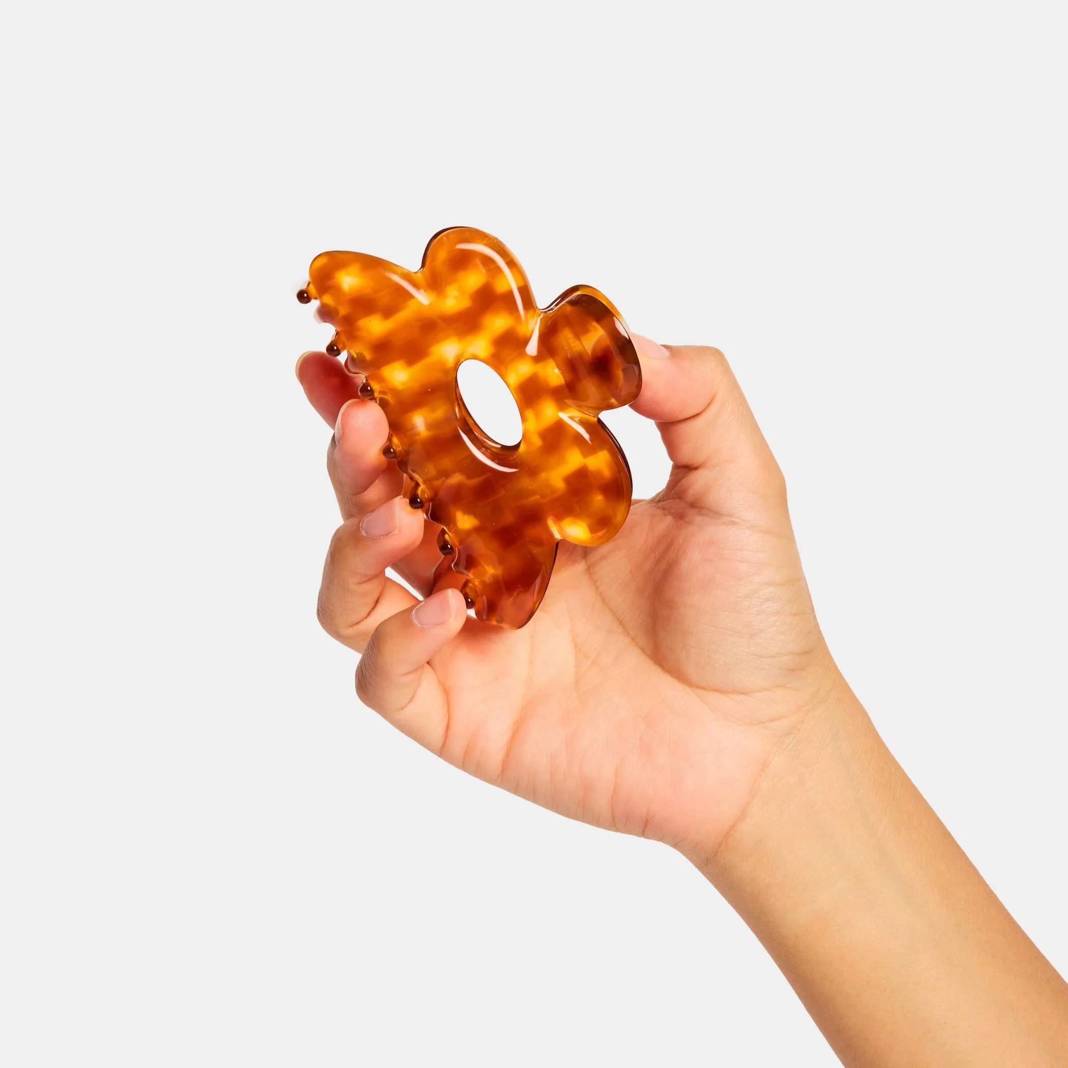 Flower Claw in Honey Check - Image 4