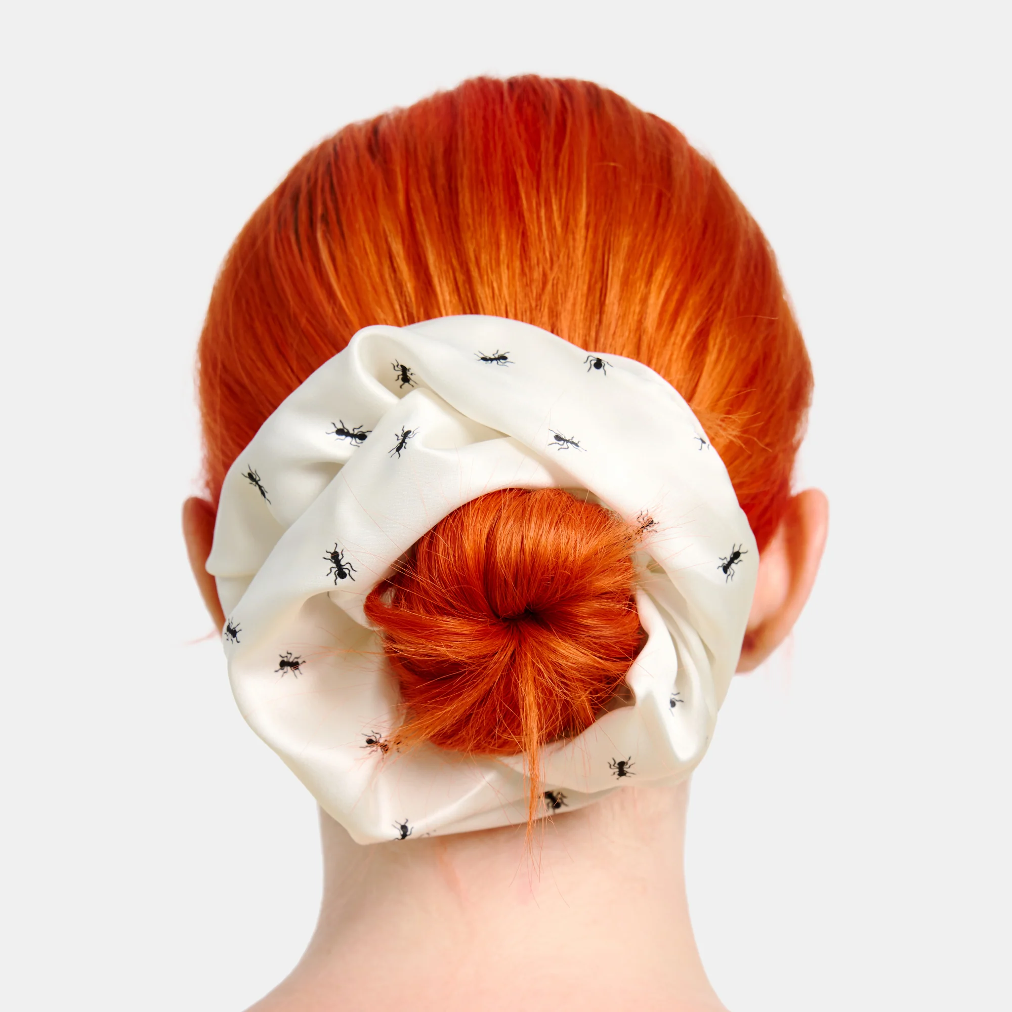 Silk Scrunchie in Large Ants - Image 3