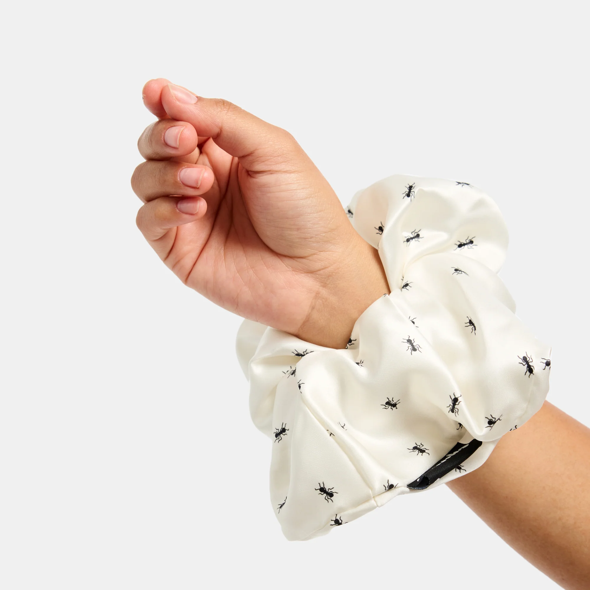 Silk Scrunchie in Large Ants - Image 4